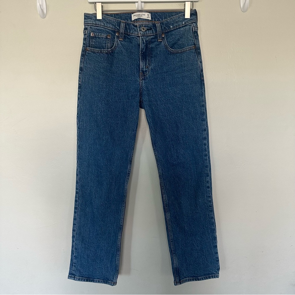 Abercrombie & Fitch Blue Straight Leg Jeans